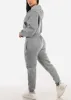 Grey Fleece Drawstring Joggers w Pockets sold by Moda
