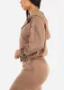 Zip Up Light Brown Hoody w Pockets sold by Moda