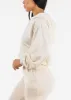 Cream Fleece Pullover Hoodie sold by Moda
