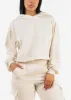 Cream Fleece Pullover Hoodie sold by Moda