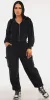 Black Fleece Cargo Sweatpants Set sold by Moda