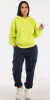 Fleece Hoodie Cargo Sweatpants Outfit sold by Moda