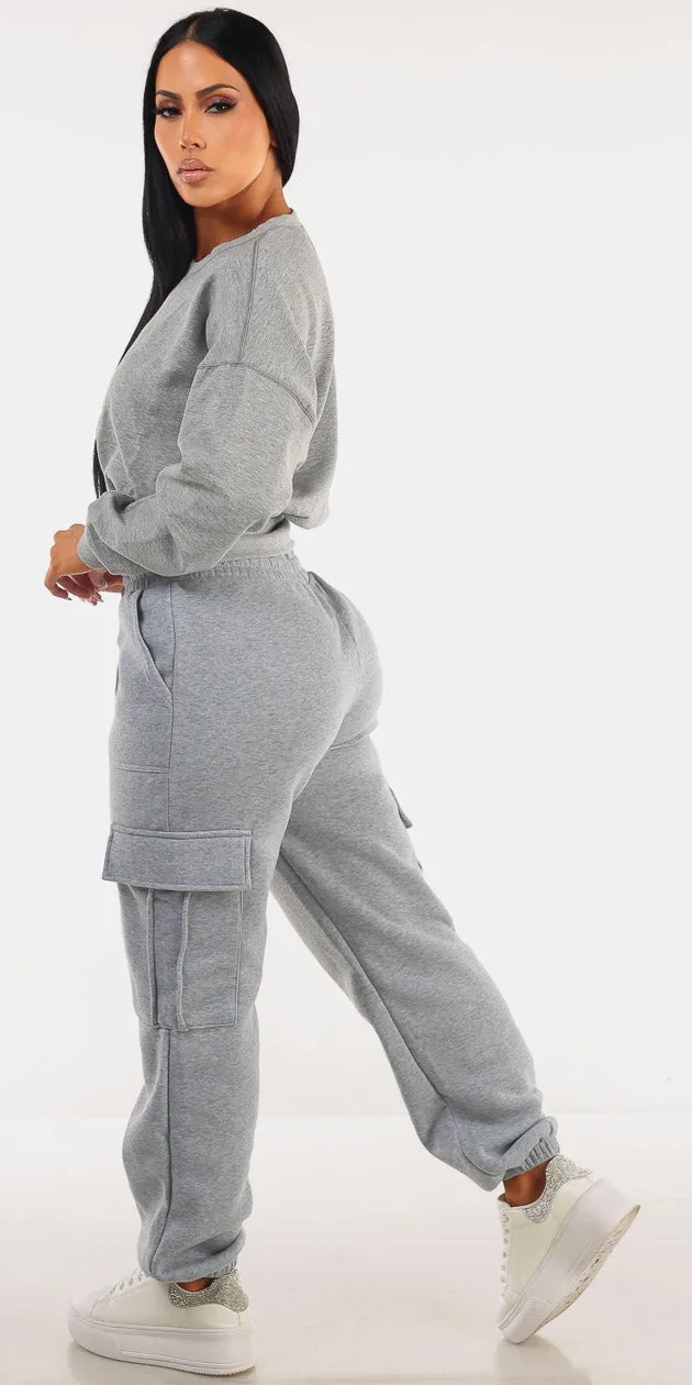 Fleece Cargo Sweatpants Combo sold by Moda product image thumbnail 2