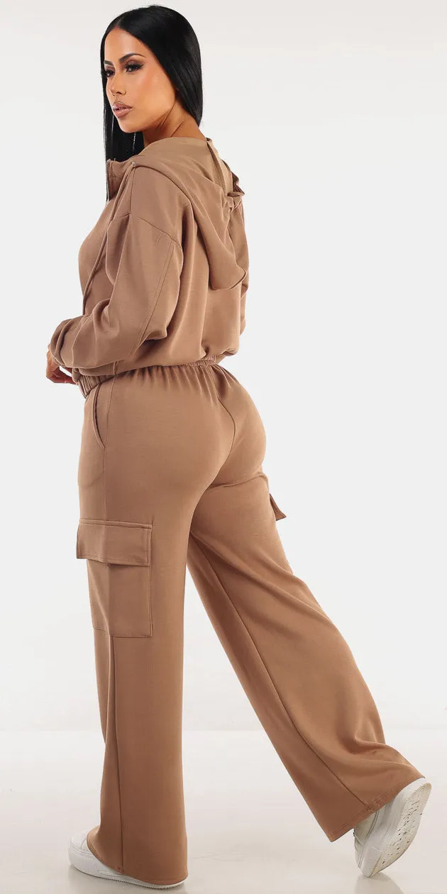 Taupe Hoody Cargo Pants Look sold by Moda product image thumbnail 2