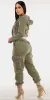 Olive Cargo Fleece Sweatpants Trio sold by Moda