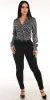 Printed Skinny Pants Outfit sold by Moda