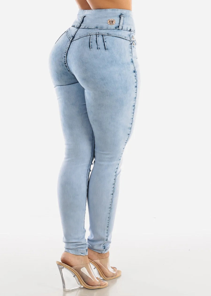 Butt Lift Levanta Cola Bleach Acid Wash Skinny Jeans sold by Moda product image thumbnail 5