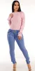 Pink Knit Butt Lift Skinnies Set sold by Moda
