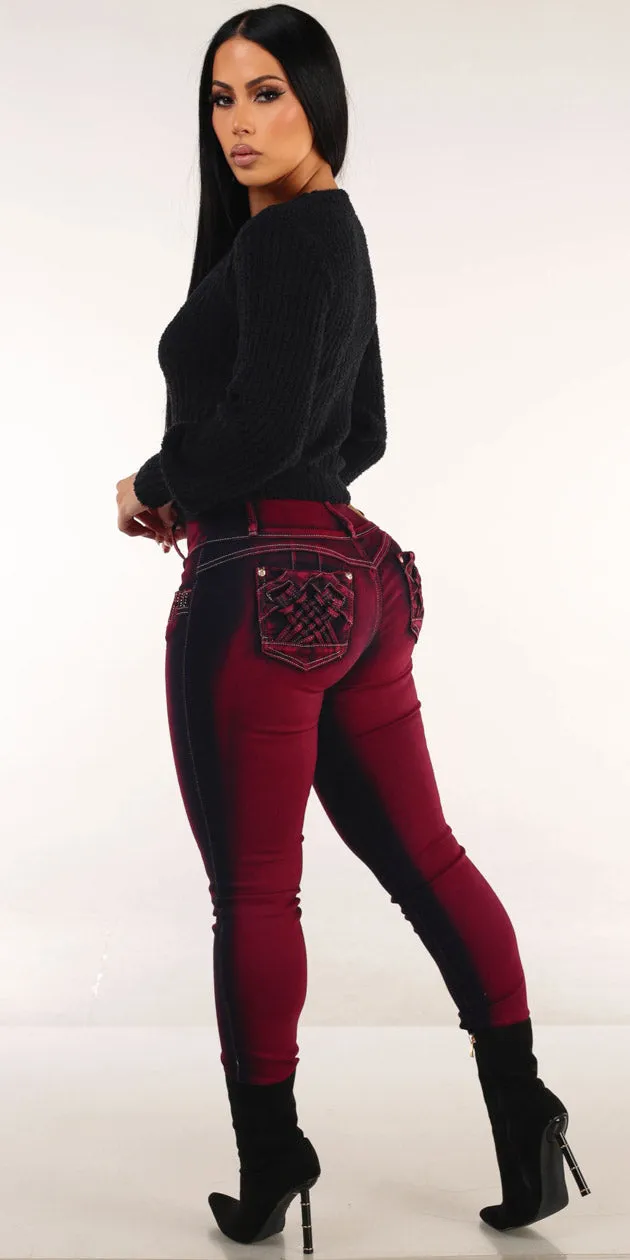 Navy Butt Lift Skinnies Set sold by Moda product image thumbnail 2