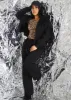 Zip Up Black Fleece Hoodie w Thumbholes sold by Moda