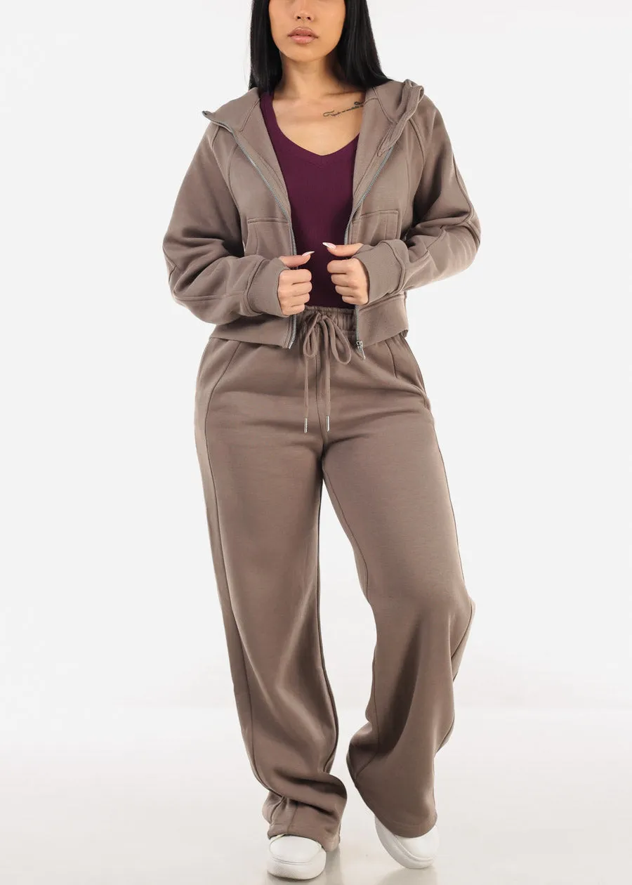 Long Sleeve V-Neck Rib Knit Top Plum sold by Moda product image thumbnail 2