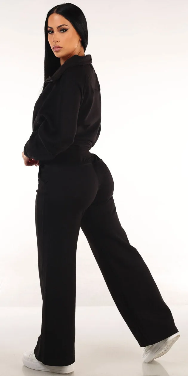Black Fleece Sweatpants Set sold by Moda product image thumbnail 2