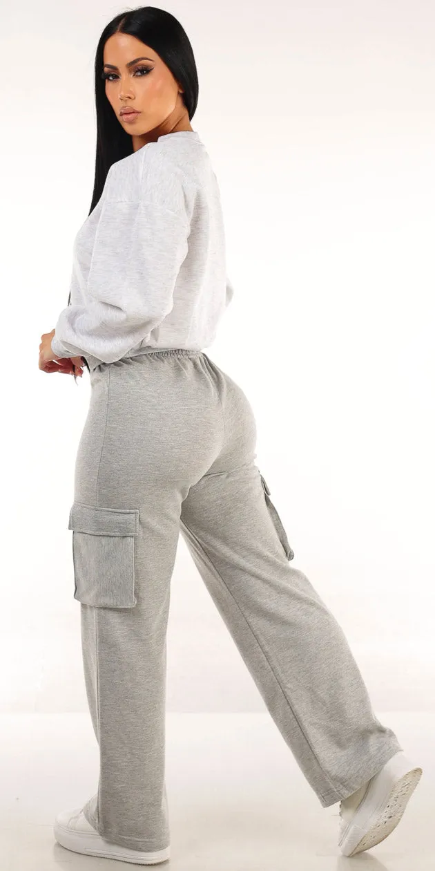 Grey Sweatshirt & Pants Outfit sold by Moda product image thumbnail 2
