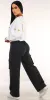 White Fleece Cargo Pants Combo sold by Moda