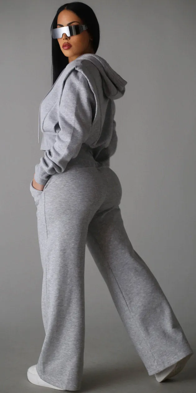 Grey Hoodie & Sweatpants Combo sold by Moda product image thumbnail 2