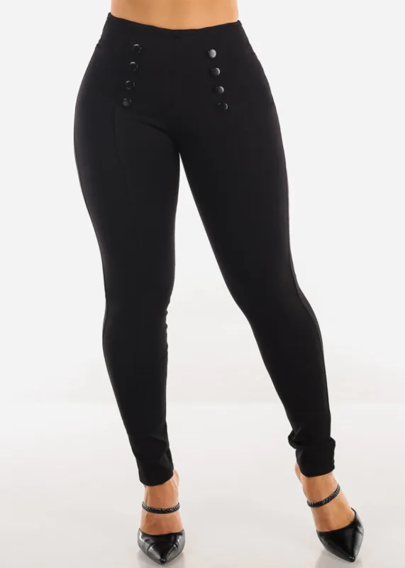 High Waist Black Dressy Skinny Pants sold by Moda