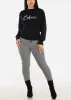 Black Long Sleeve Knitted Sweater "Bliss" sold by Moda