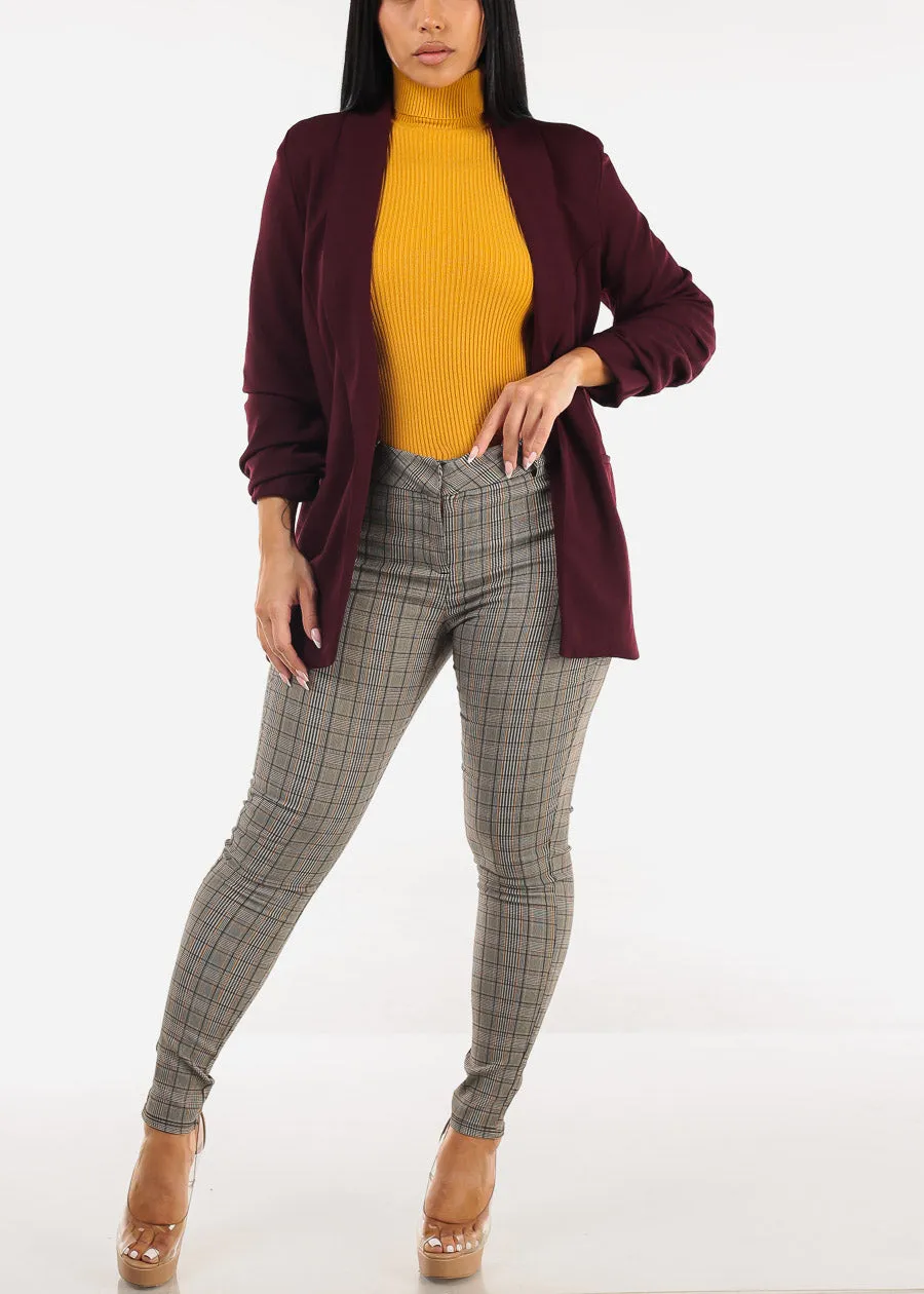 Long Sleeve Turtleneck Ribbed Sweater Mustard sold by Moda product image thumbnail 2