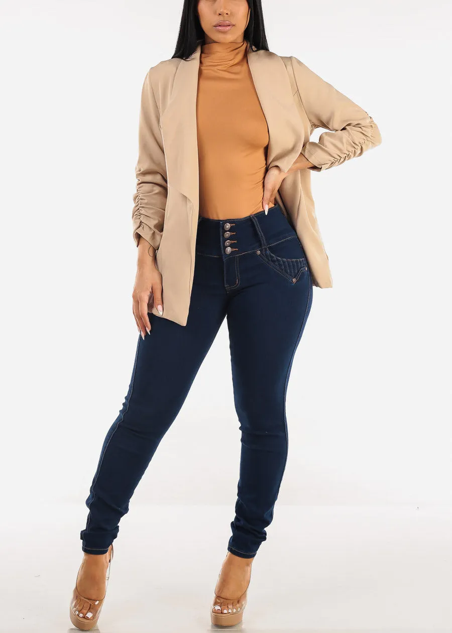 MX JEANS Butt Lift High Waist Dark Skinny Jeans sold by Moda product image thumbnail 2