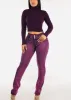 MX JEANS Butt Lift High Waist Bootcut Jeans Purple Acid Wash sold by Moda