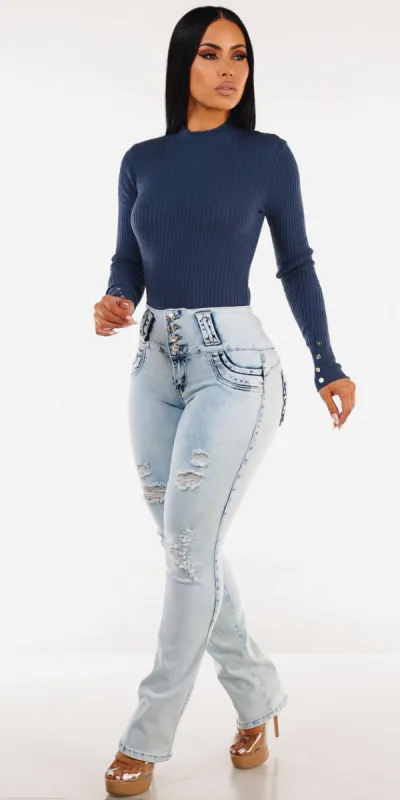 Sweater Butt Lift Bootcut Combo sold by Moda