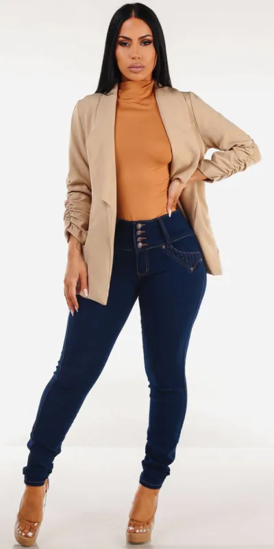 Beige Butt Lift Skinnies Trio sold by Moda