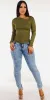 Olive Butt Lift Skinnies Look sold by Moda