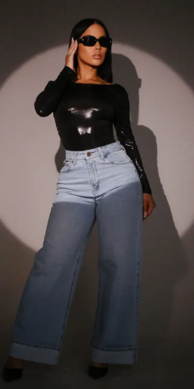 Metallic Cotton Denim Look sold by Moda