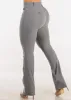 High Waist Stretch Bootcut Dress Pants Grey sold by Moda