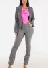 High Waist Stretch Bootcut Dress Pants Grey sold by Moda