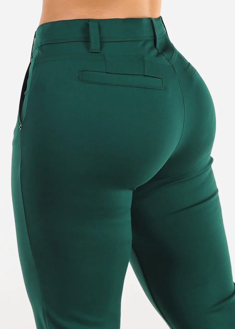 Butt Lifting High Waist Bootcut Dress Pants Hunter Green sold by Moda product image thumbnail 5