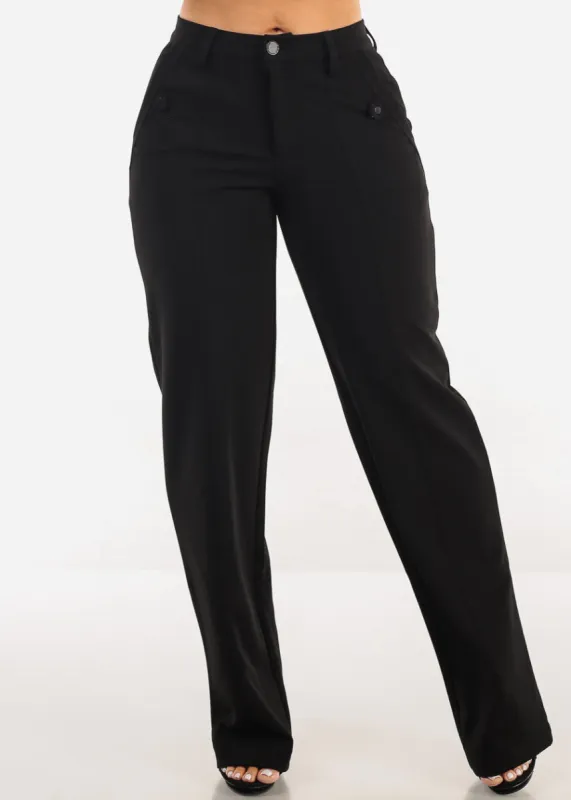 Super High Waisted Straight Wide Leg Dress Pants sold by Moda