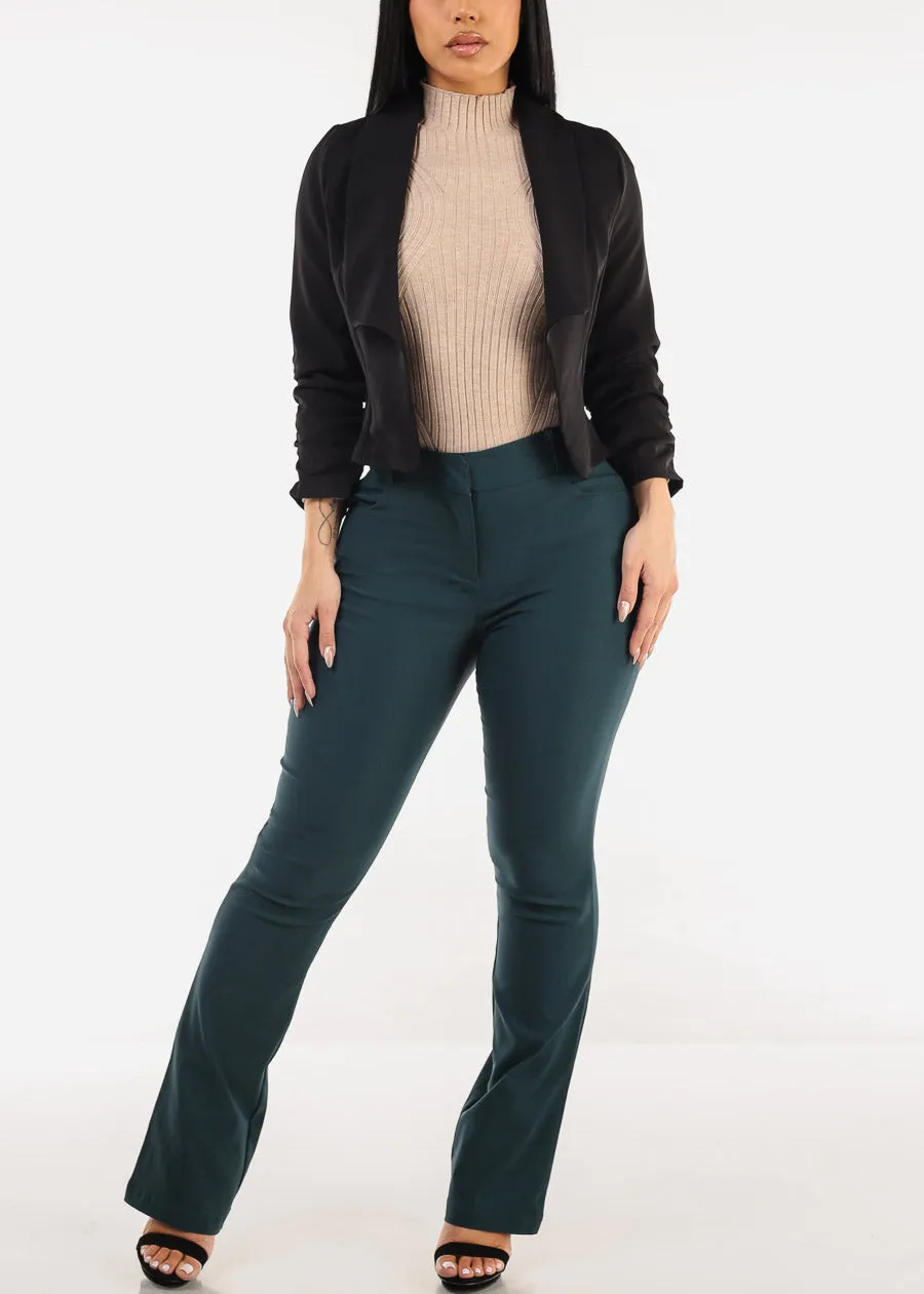 Long Sleeve Mock Neck Fitted Sweater Beige sold by Moda product image thumbnail 2