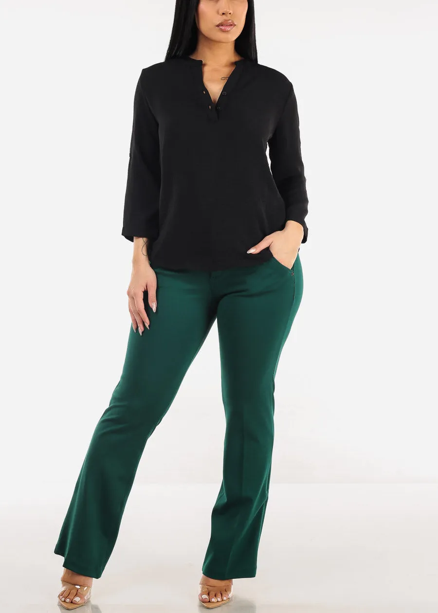 Black Quarter Sleeve Woven Blouse sold by Moda product image thumbnail 2