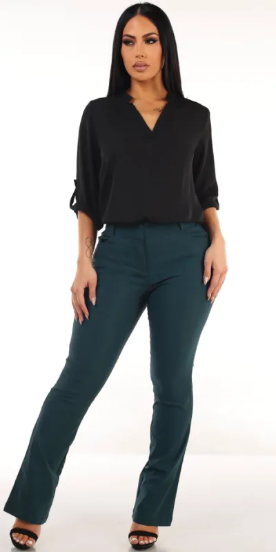 Black Bootcut Pants Combo sold by Moda