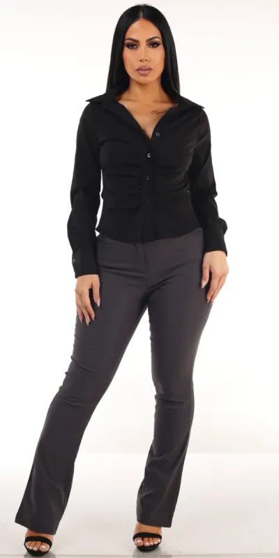 Black Bootcut Dressy Pants Combo sold by Moda