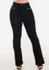 Super High Waist Black Bootcut Jeans w Back Pocket Design sold by Moda