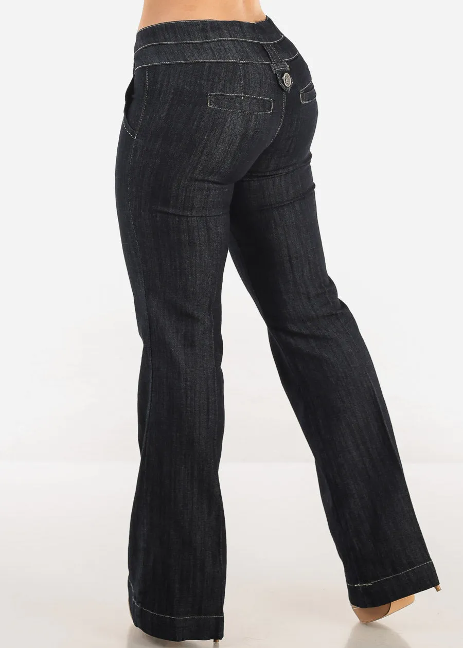 Low Rise Dark Wash Bootcut Jeans sold by Moda product image thumbnail 4