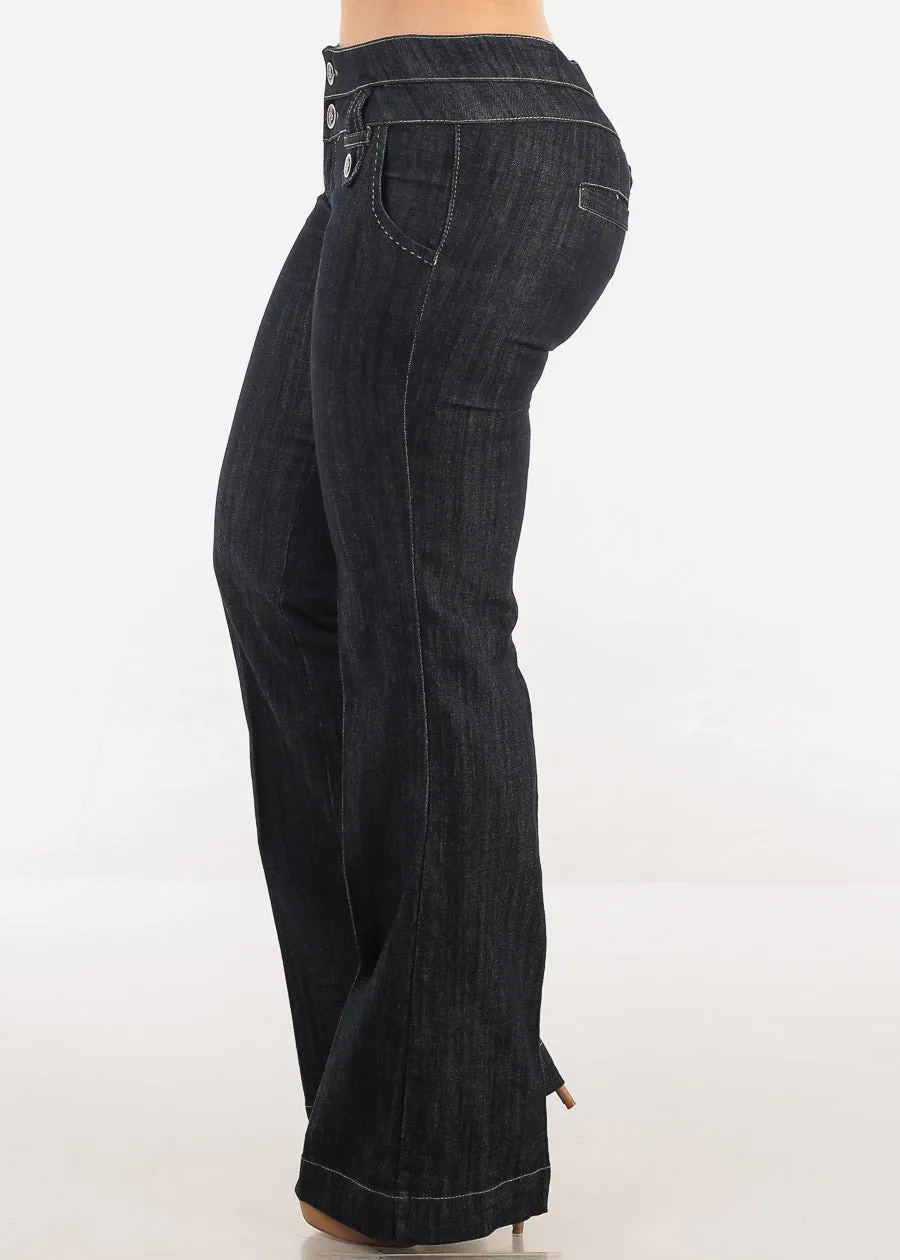 Low Rise Dark Wash Bootcut Jeans sold by Moda product image thumbnail 3