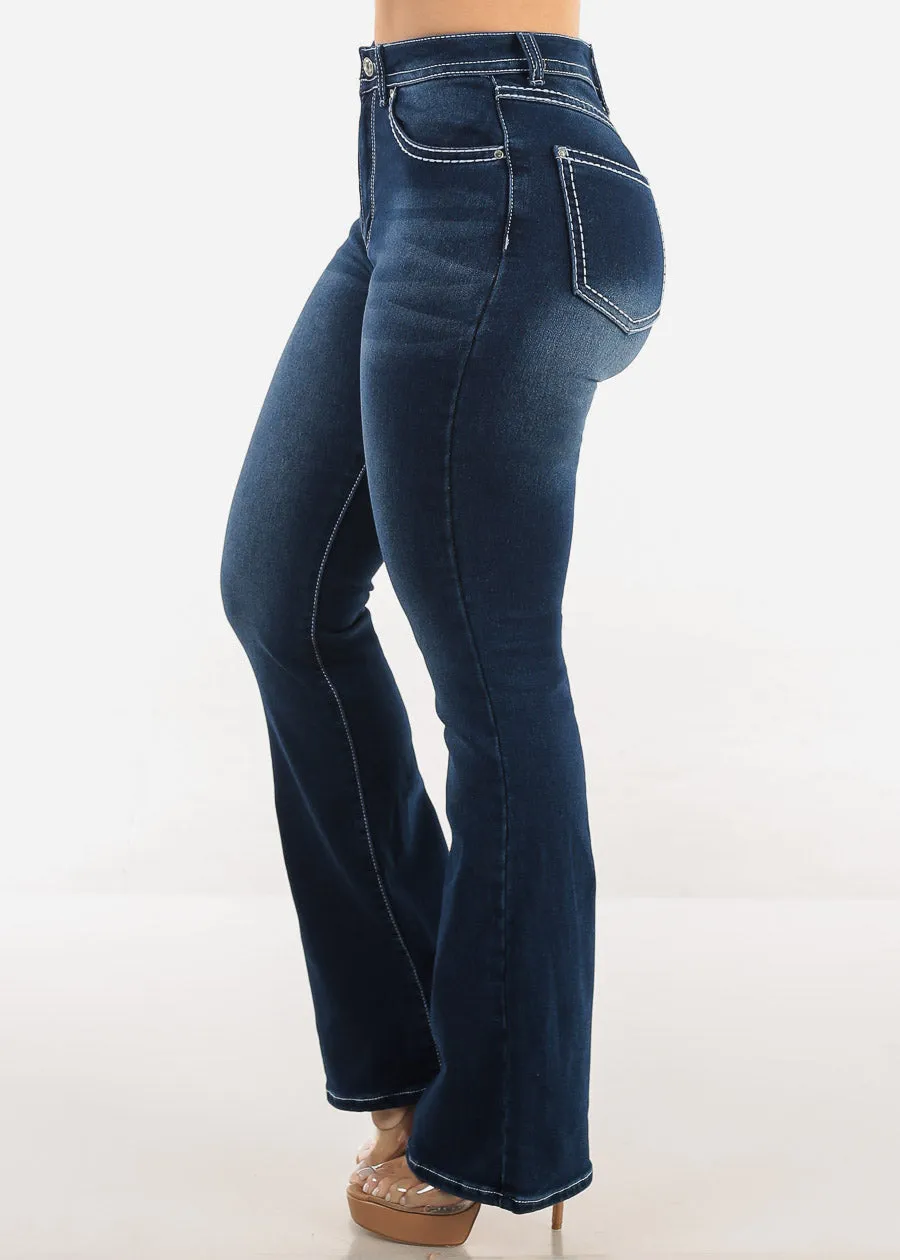 High Waisted Dark Wash Bootcut Jeans sold by Moda product image thumbnail 3