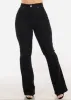 Super High Waist Butt Lift Bootcut Jeans Black sold by Moda
