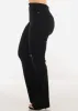 Super High Waist Butt Lift Bootcut Jeans Black sold by Moda