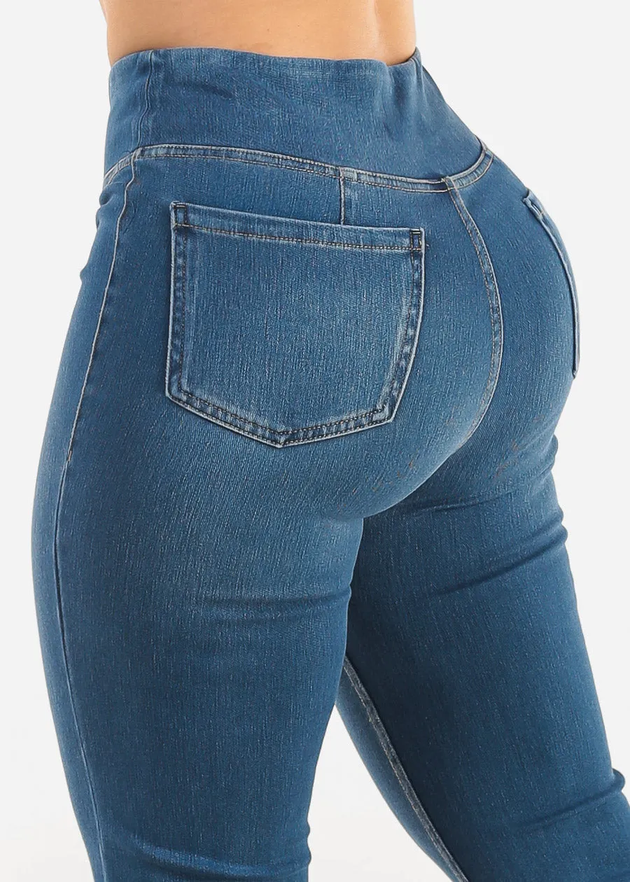 Butt Lift Super High Waist Bootcut Denim Pants Med Blue sold by Moda product image thumbnail 5