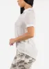 Casual Short Sleeve High Low Collared Top sold by Moda