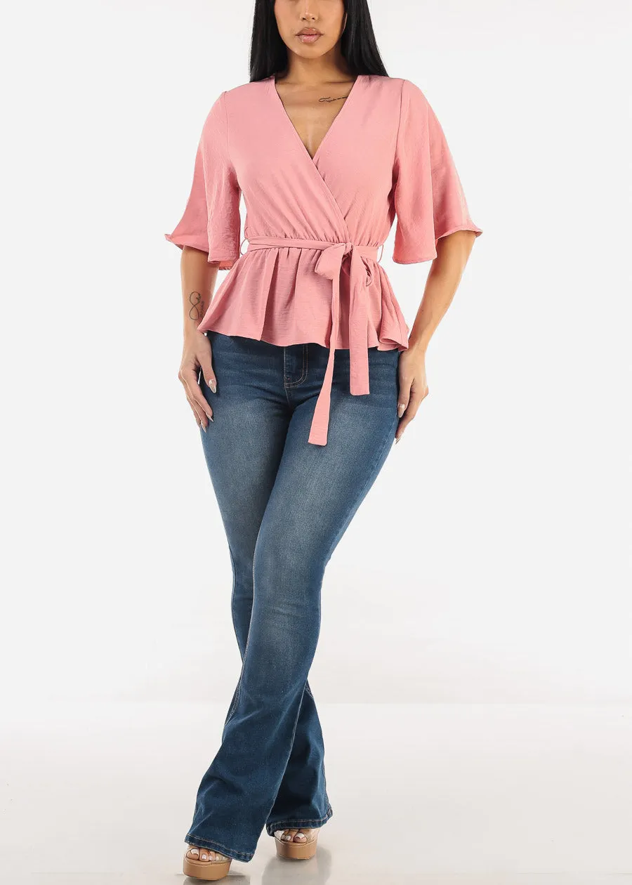 Classic Super High Waist Stretch Bootcut Jeans Med Blue sold by Moda product image thumbnail 2