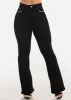 Super High Waist Black Bootcut Jeans w Back Pocket Design sold by Moda