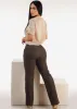 Mid Rise Brown Bootcut Jeans sold by Moda