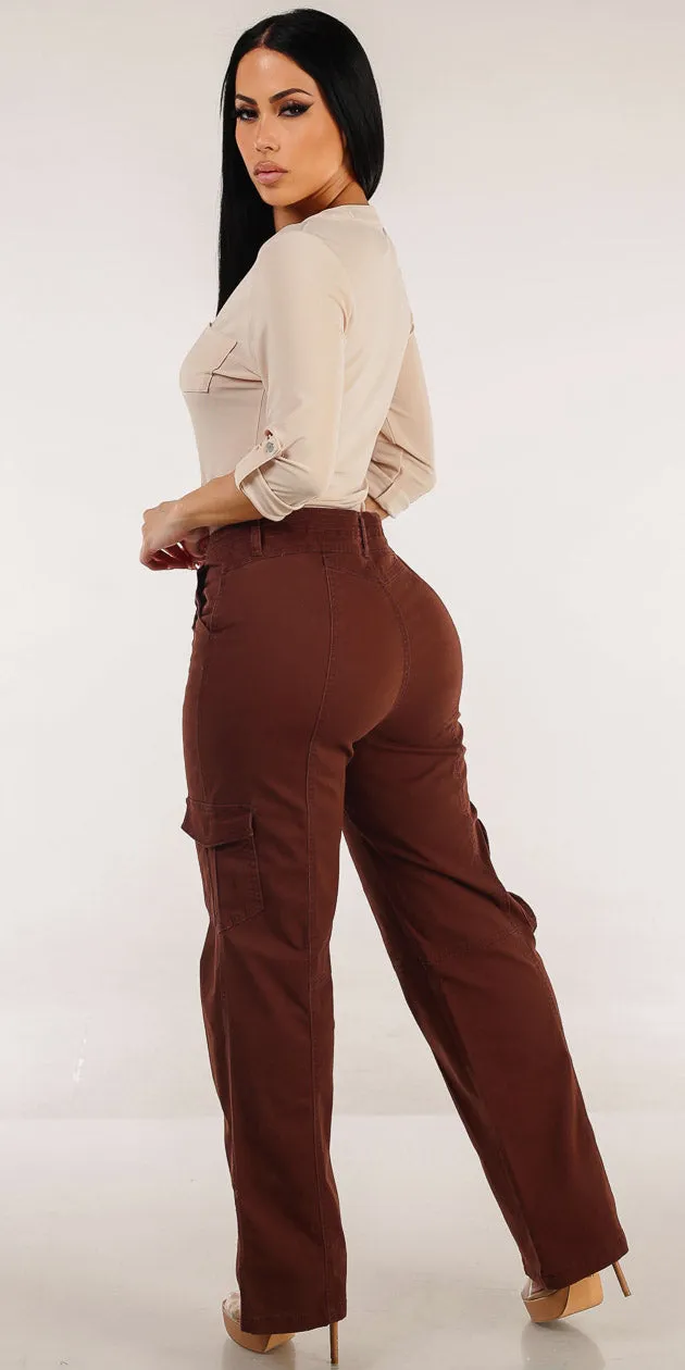 Beige Cargo Denim Outfit sold by Moda product image thumbnail 2