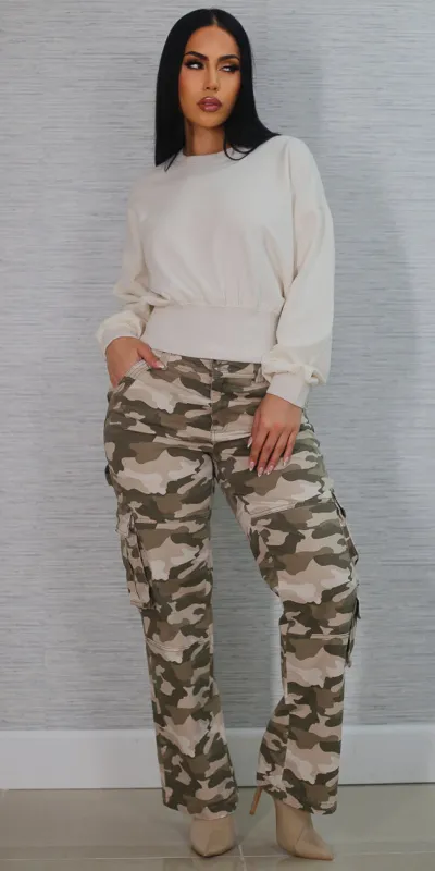 Camo Butt Lift Denim Set sold by Moda