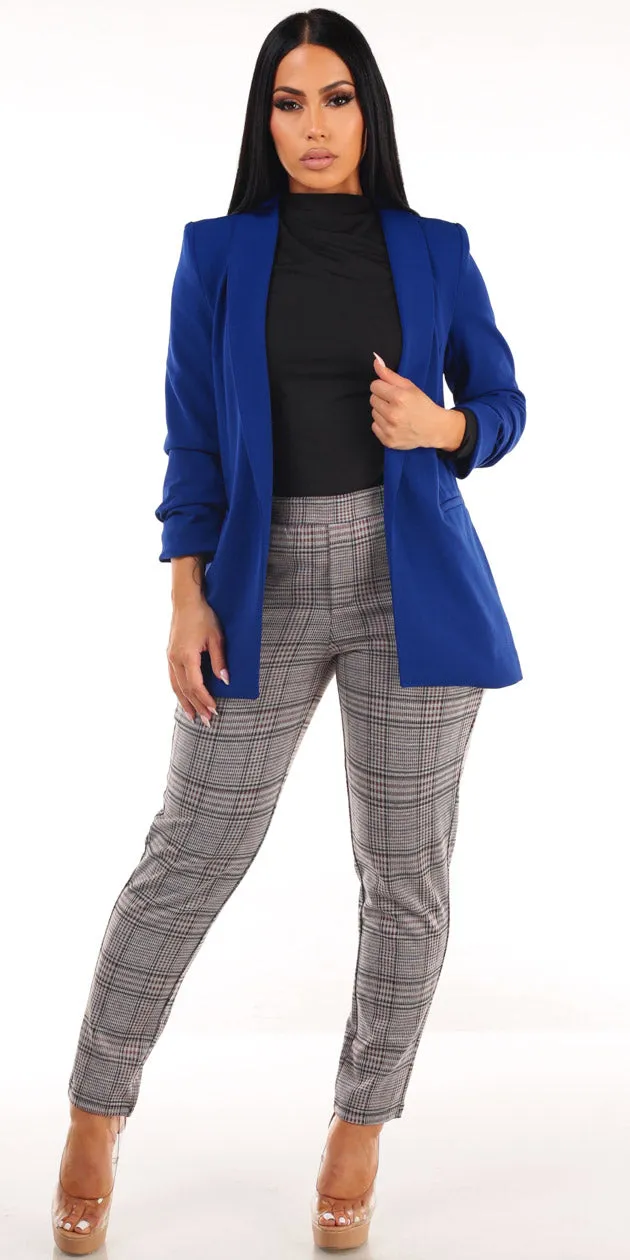 Formal Black Plaid Pants Trio sold by Moda